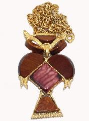 Pink Wood Pendant