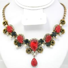 Red Pear Necklace