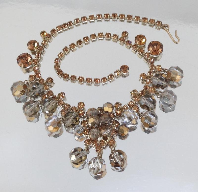 Front view of Topaz Chatons Only Necklace