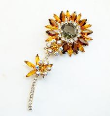 Topaz Navettes Brooch