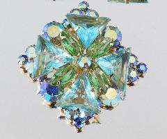 Blue Triangle Pin Pendant