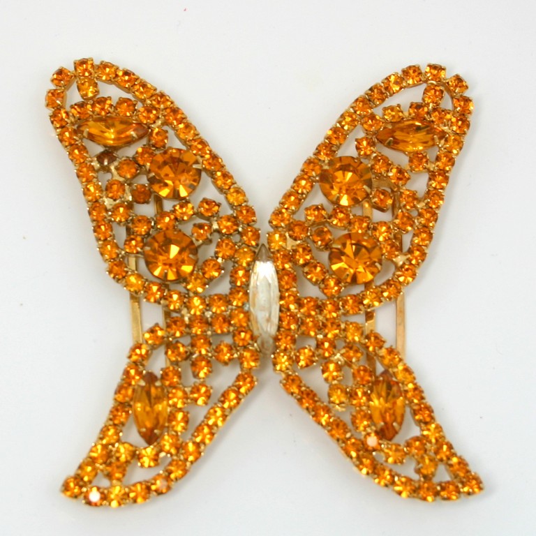 Front view of Topaz Navettes Belt Buckle