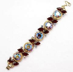 Red Navettes Bracelet 5 Link
