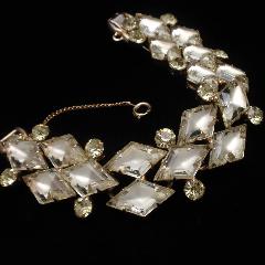 Clear Diamond Givre Bracelet 5 Link