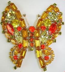 Topaz Baguettes Brooch