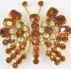 Topaz Emerald Cut Brooch