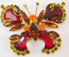 Red Anchor Brooch