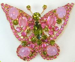 Pink Cabochons Brooch