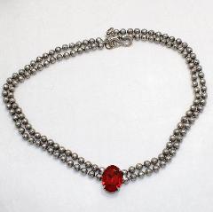 Red Oval Necklace