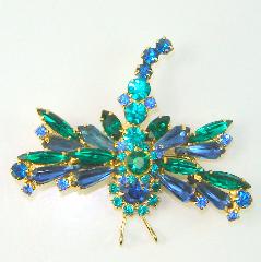Blue Spear Brooch