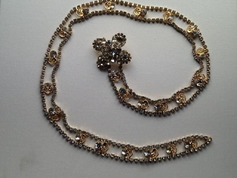 Front view of Clear Chatons Only Belt