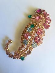 Pink Chatons Only Brooch