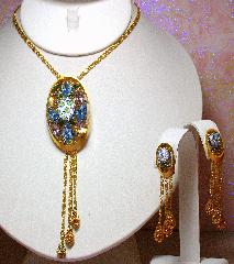 Multiple Colors Cabochons Spotted Earrings Clip