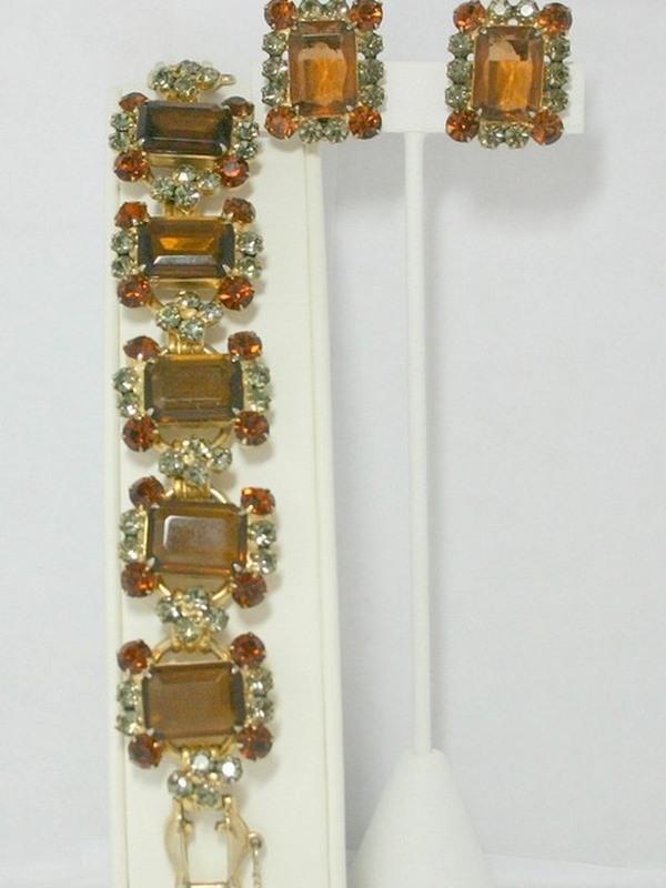 Front view of Topaz Emerald Cut Earrings Clip