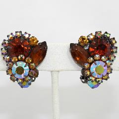 Topaz Navettes Earrings Clip