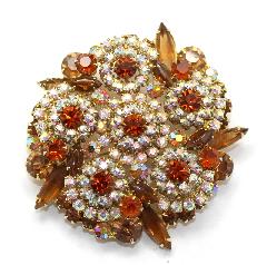 Topaz Navettes Brooch