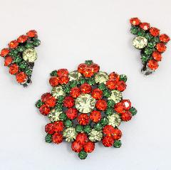 Multiple Colors Chatons Only Brooch