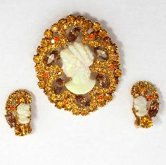 Topaz Navettes Earrings Clip