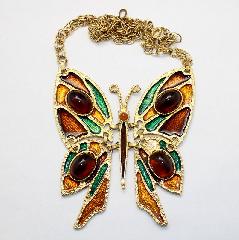 Topaz Cabochons Plastic Pendant