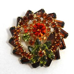 Topaz Baguettes Brooch