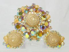 AB Birthday Cake Molded/Cut Earrings Clip