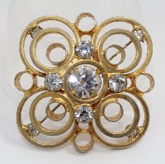 Clear Chatons Only Brooch