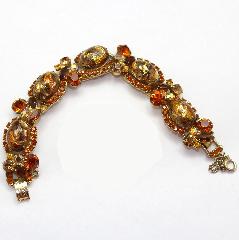 Topaz Cabochons Spotted Bracelet 5 Link