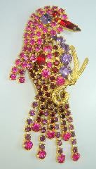 Pink Navettes Brooch