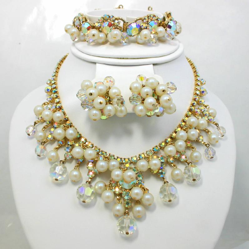 Front view of AB Chatons Only Necklace