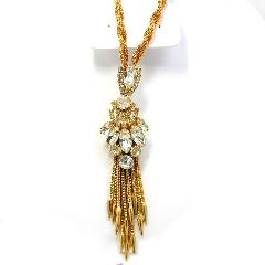 Clear Navettes Necklace