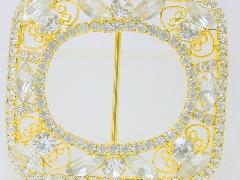 Clear Navettes Belt Buckle