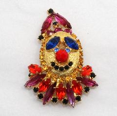 Multiple Colors Navettes Brooch