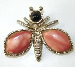 Pink Navettes Brooch