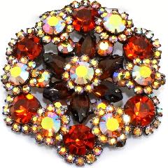 Topaz Navettes Brooch