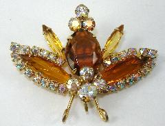 Topaz Navettes Brooch