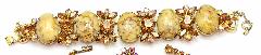 Topaz Cabochons Spotted Bracelet 5 Link
