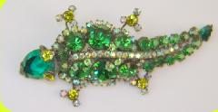 Green Pear Brooch