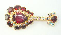 Red Pear Brooch