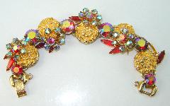 Red Navettes Bracelet 5 Link