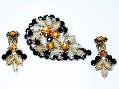 Multiple Colors Navettes Multi-Color/Shaded Earrings Clip
