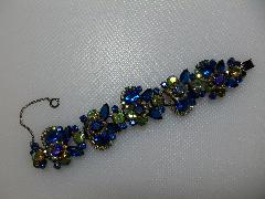Blue Navettes Bracelet 5 Link