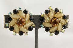 Multiple Colors Navettes Multi-Color/Shaded Earrings Clip