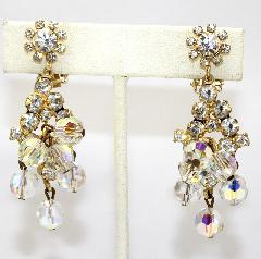 Clear Chatons Only Earrings Clip