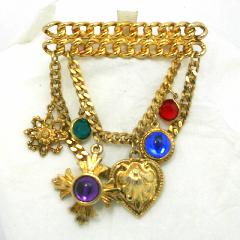 Multiple Colors Chatons Only Brooch