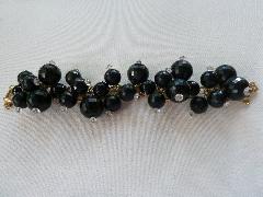 Black (jet) Chatons Only Bracelet 5 Link