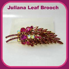 Purple (cardinal) Navettes Brooch
