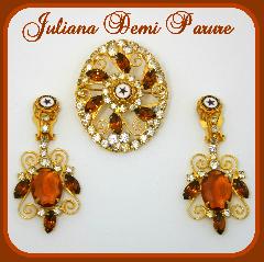 Topaz Navettes Pin Pendant
