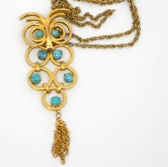 Turquoise Cabochons Pendant