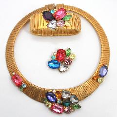 Multiple Colors Heart Brooch