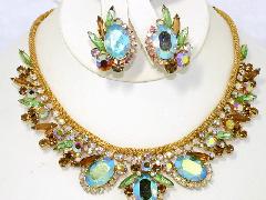 Multiple Colors Oval Necklace